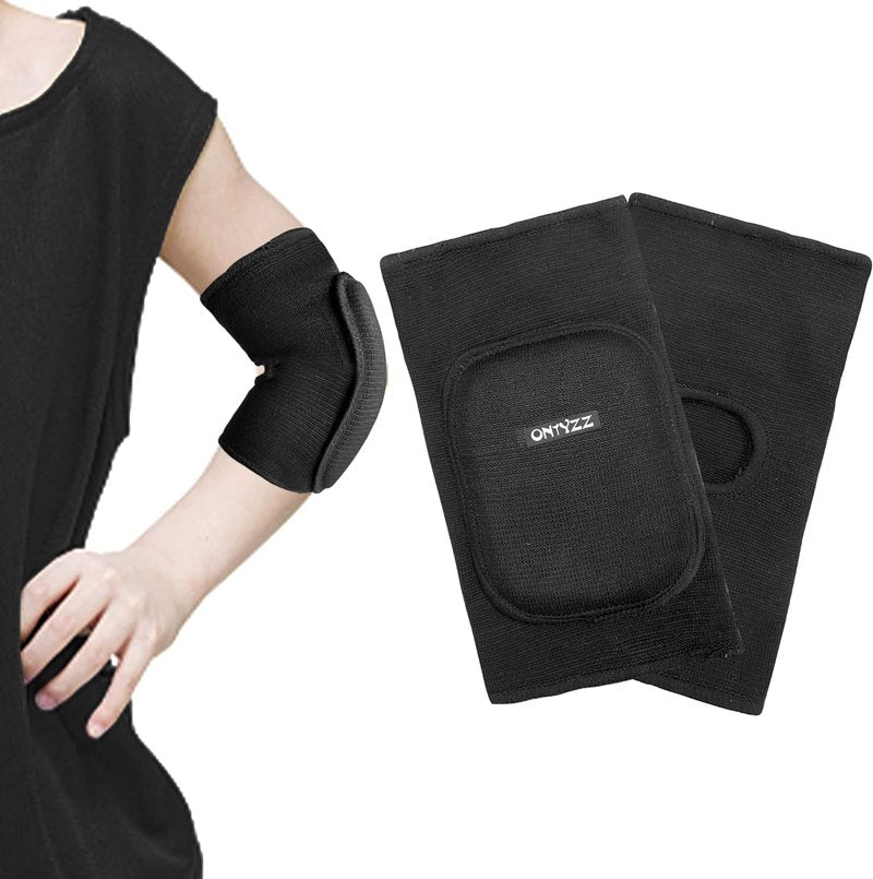 ONTYZZ Elbow Pads with Thicken Sponge Padding Breathable Stretchy Cotton Elbow Pads for Kids Child Girls Boys Teens Youth Women