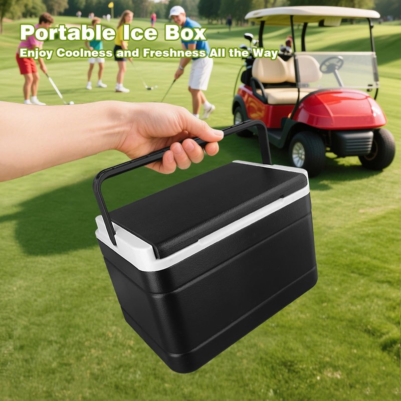 Roykaw Golf Cart Ice Cooler Compatible with Club Car Precedent, Portable Precedent Ice Chest Box with Mounting Bracket, 6L Ice Box for Beach, Drink, Camping, Fishing, OEM# 102588101, 103886801