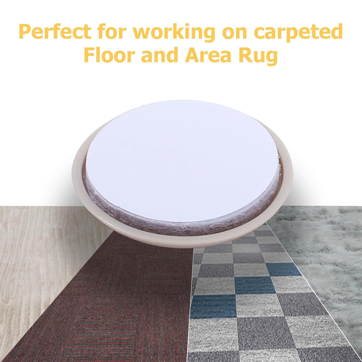 Self-Stick Furniture Sliders, New Space 36pcs 1-3/4" for Carpet - Adhesive Sliders for Quickly and Easily Move Any Item and Protect The Carpet