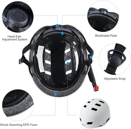 Bavilk Bike Helmet - Adjustable Multi-Sport Protection for Kids & Adults | 3 Sizes Available