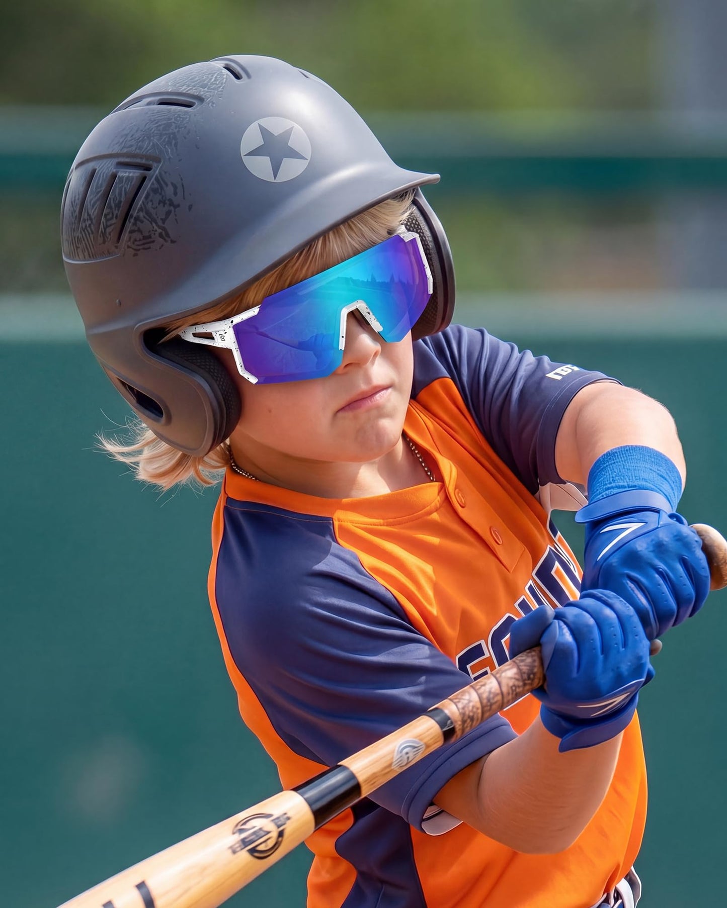DUCO Polarized Kids Sunglasses Youth Baseball Sports Running UV400 Protection Cycling Glasses Boys Girls 6-16 Aged DK310