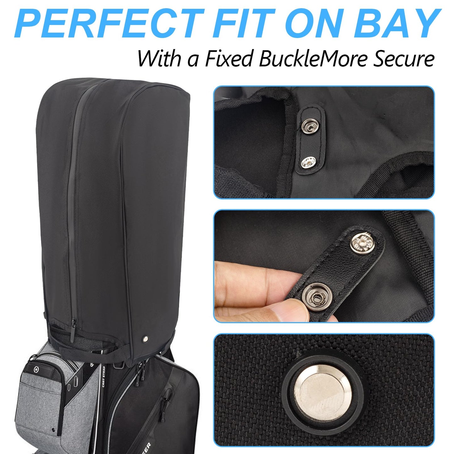 TUYUU Golf Bag Cover,Golf Bag Rain Hood Cover,Waterproof Golf Bag Covers for Rain,Golf Bag Top Cover for Tour Bags Golf Bags Carry Cart Stand Bags,Golf Gifts for Men Women.Golf Club Bag Accessories