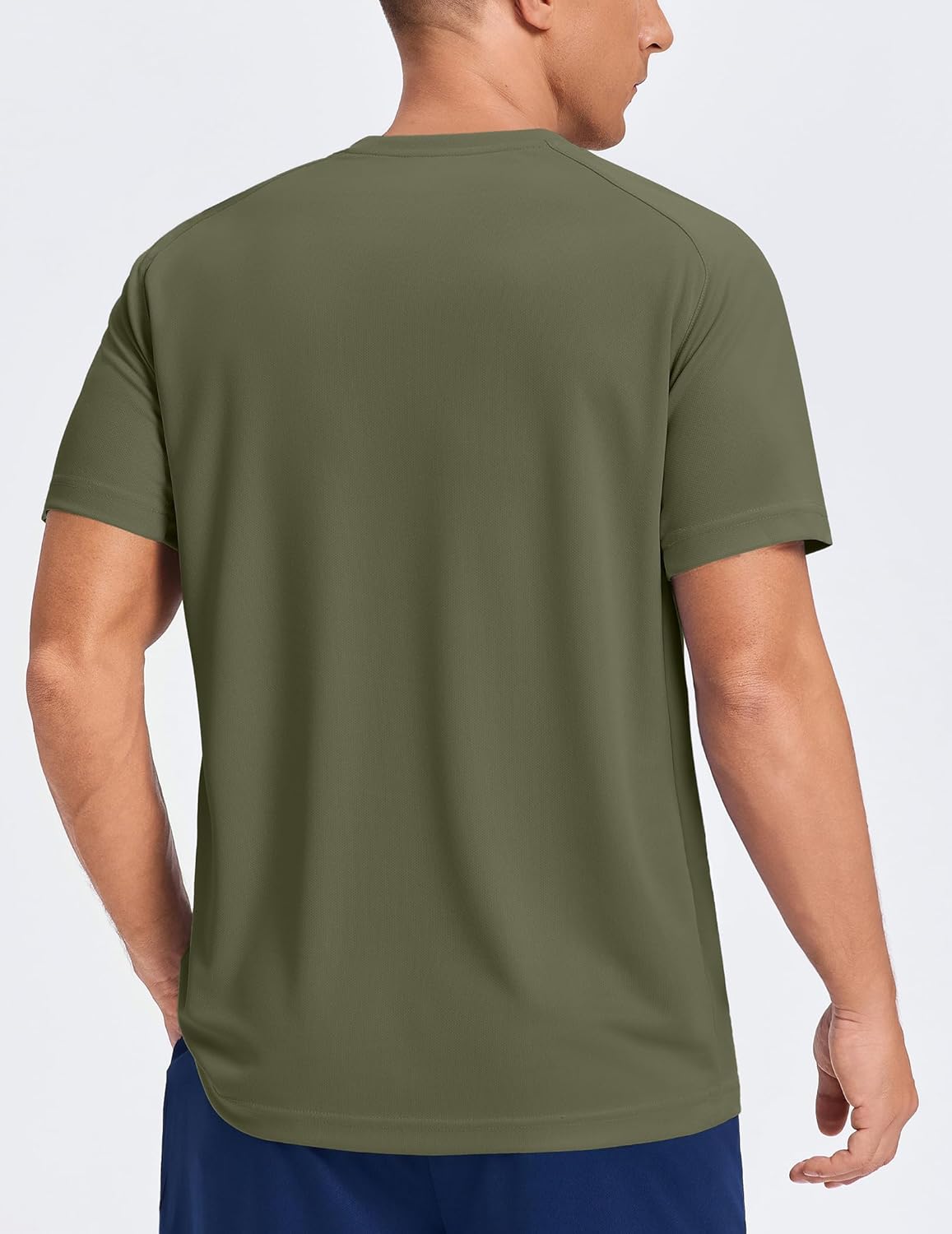 PINSPARK Men's Quick Dry Athletic T-Shirts - Moisture-Wicking Short Sleeve Gym Tees for Workouts