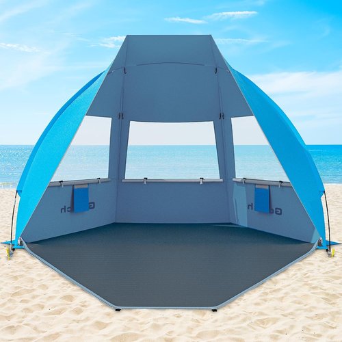 Gorich Portable Beach Tent - UPF 50+ UV Protection | Lightweight & Foldable Sun Shelter for 3-7 People