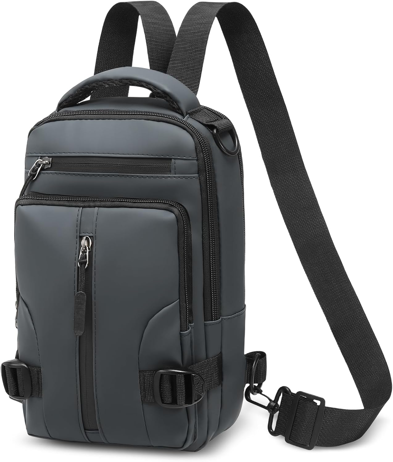 Skiennix Anti-Theft Crossbody Backpack - Lightweight Convertible Sling Bag for 9.7-Inch Tablet | Grey