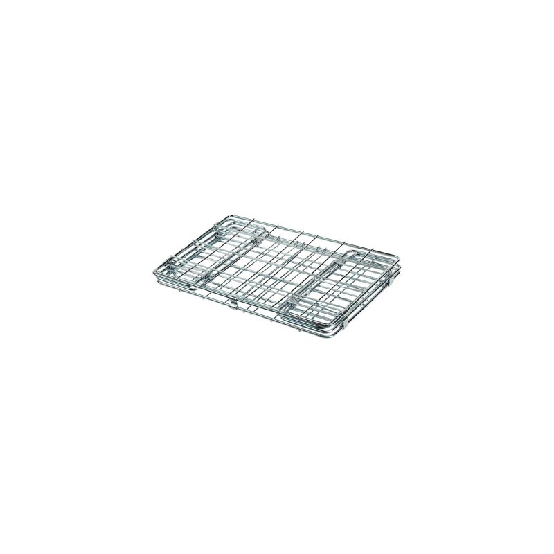 Wald Rear Folding Bicycle Basket (12.75 x 7.25 x 8.5, Silver) W582
