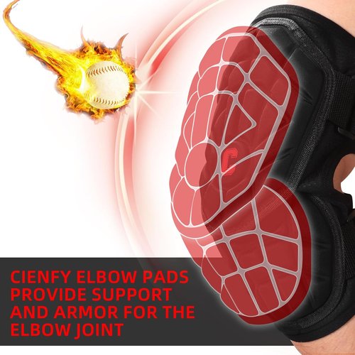 Cienfy Elbow Guards for Baseball & Softball - Protective Forearm Pads for Youth & Adults