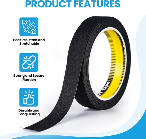 LLPT Wetsuit Repair Tape - Waterproof Iron-On Seam Sealing Patch | 2” x 16.5 Ft, Black