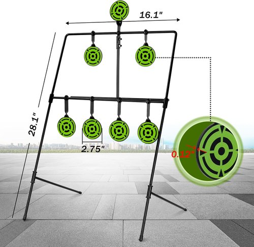 Ideagle BB Gun Targets - Durable Metal Resetting Shooting Target for .177/.20 Caliber | Perfect for Backyard Fun