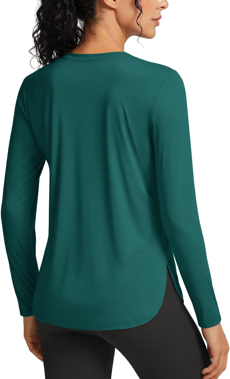 TACVASEN Women's Long Sleeve UV Protection Shirt - Breathable Lightweight Outdoor Workout Top