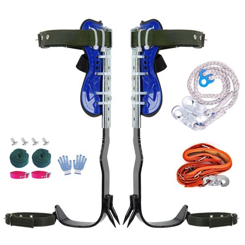 Lydnvjx Tree Climbing Gear, Tree Climbing Spikes, Arborist Equipment for Climbers, Hunting, Fruit Picking Tree Climbing Equipment