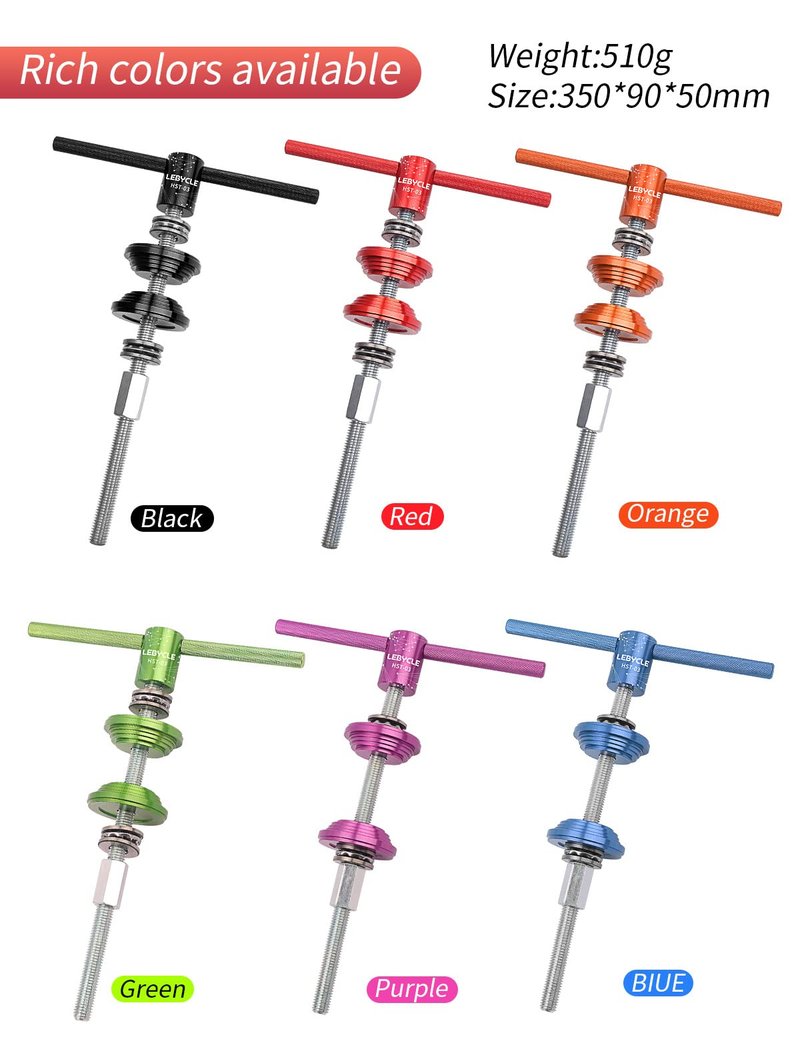 Ten Virtues Bike Headset Cup and Bottom Bracket Press Installation Tool,Bike Headset Press-in Tool,Bicycle Repair Accessories Bearing Installer (Red)