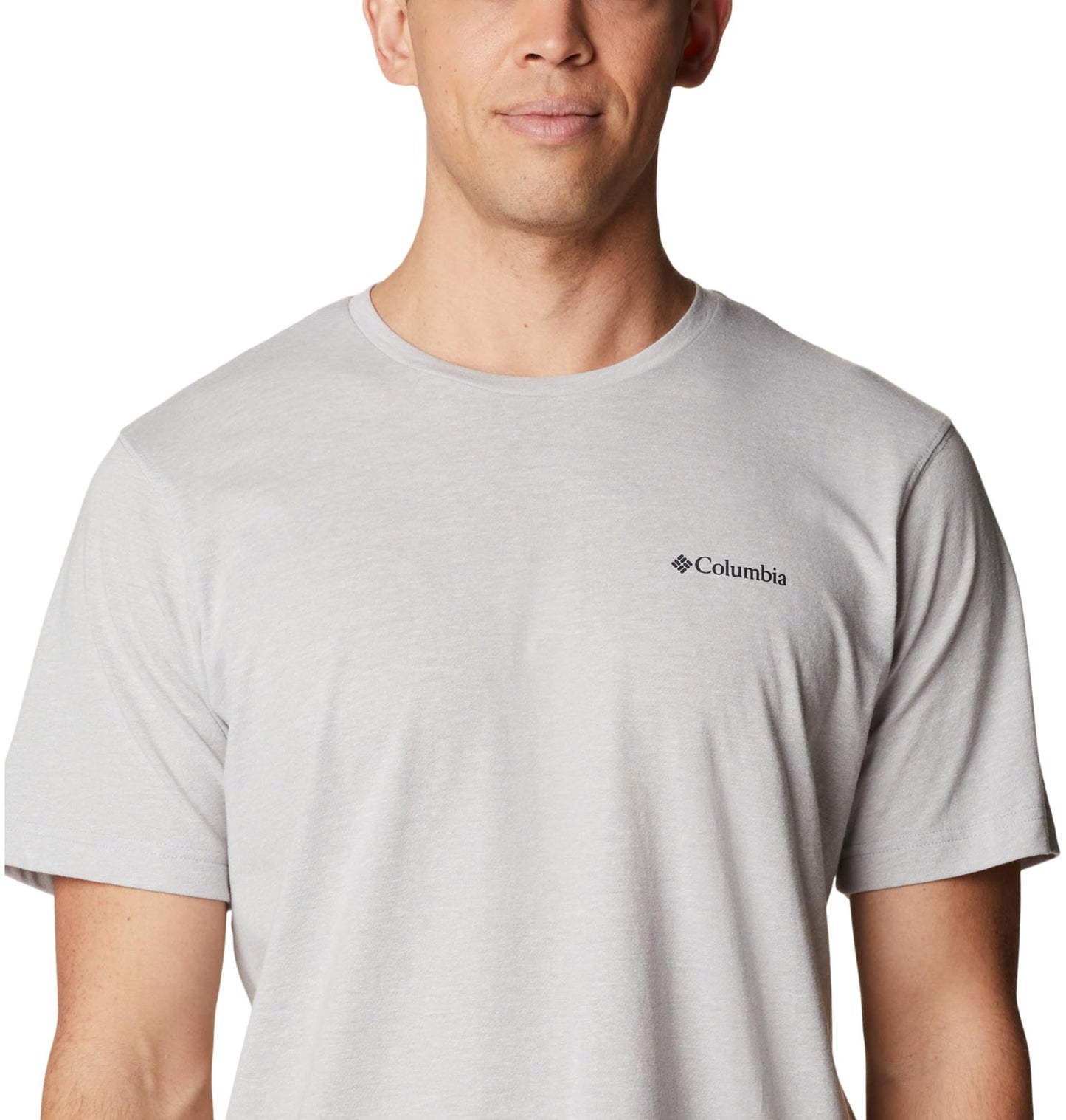 Columbia Mens Thistletown Hills Short Sleeve T-Shirt, Columbia Grey Heather, 1X