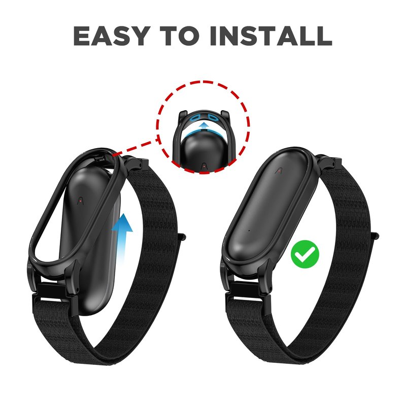Wacanc ﻿Quick Release Nylon Wristband Compatible with Plaud NotePin Voice Recorder,PC Case with Soft Adjustable Wearable Strap for Plaud NotePin S (2025),Replacement Nylon Strap Accessories (Black)