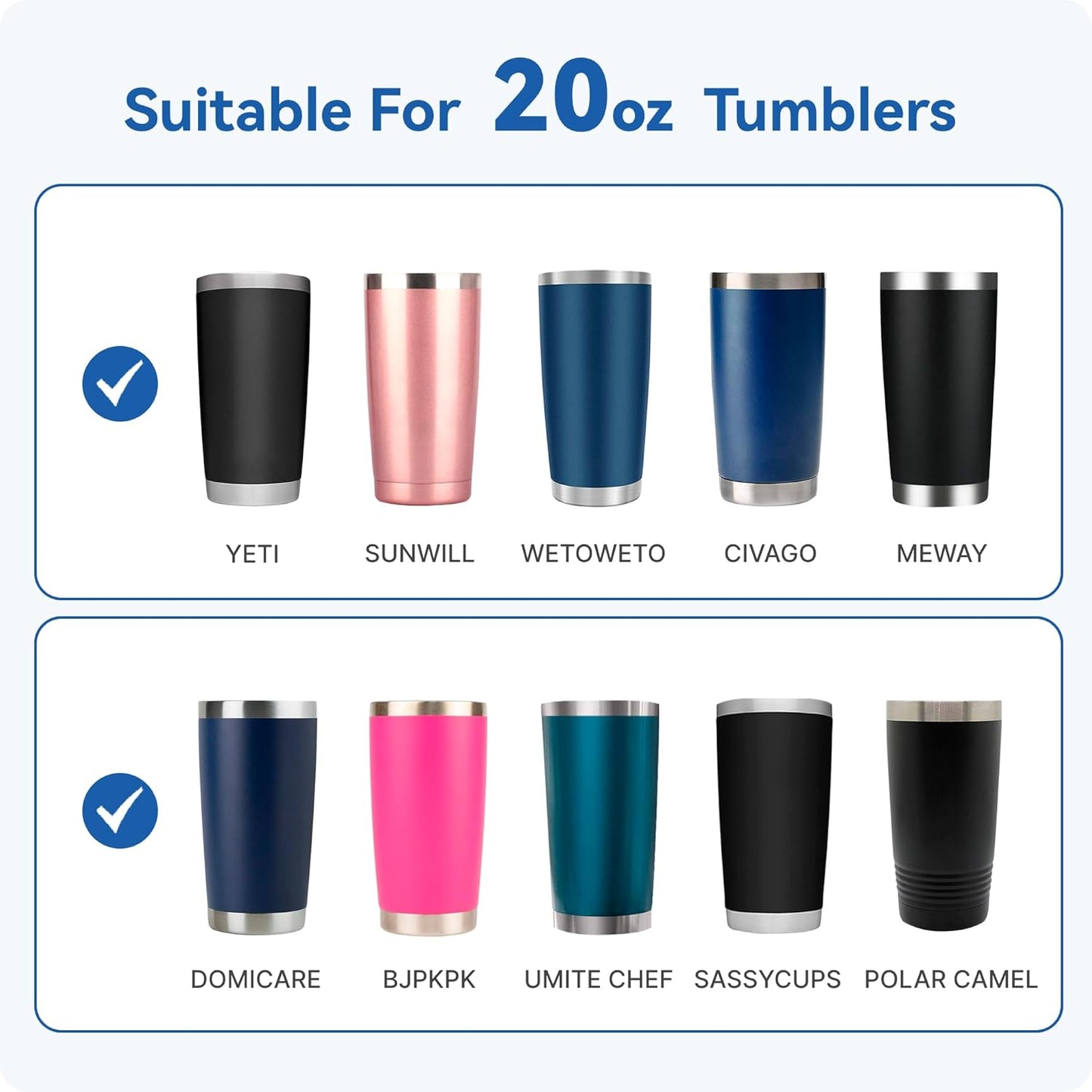 YETI 20 oz Tumbler Lids - Spill Proof & BPA-Free Replacement Lids for 10/24 oz Mugs & 10 oz Lowballs