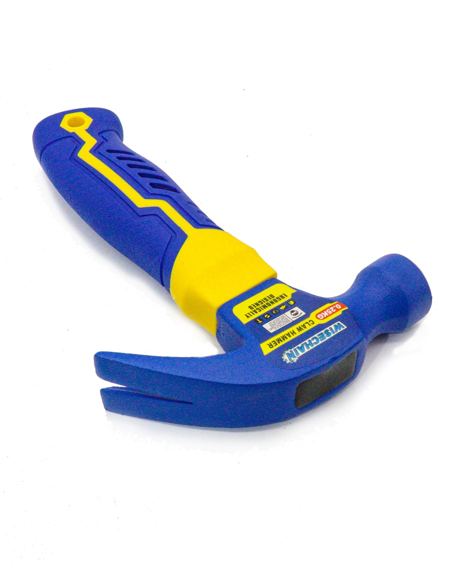 Wisechain 8 oz Professional Small Claw Hammer 45# Steel – Anti-Slip Grip & Nail Starter