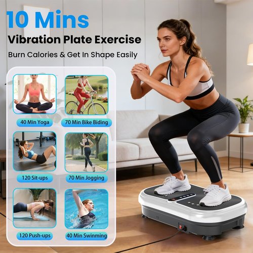 AXV Vibration Plate - Full Body Shaker Exercise Machine for Weight Loss | Fitness Platform for Men & Women