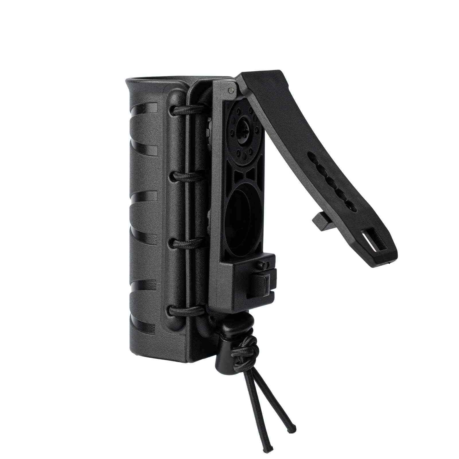 TACNEX Open Top OC/Mace Spray Holster for Duty Belt Quick Release Pepper Spray Case MK4 Canister Holder Polymer Carrier Sheath for Law Enforcement Police Prison/Correctional Officer Security Guard