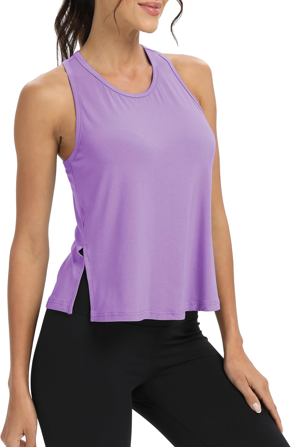 Bestisun Women's Athletic Workout Tank Top - Racerback Design for Yoga & Fitness | Comfortable Fit