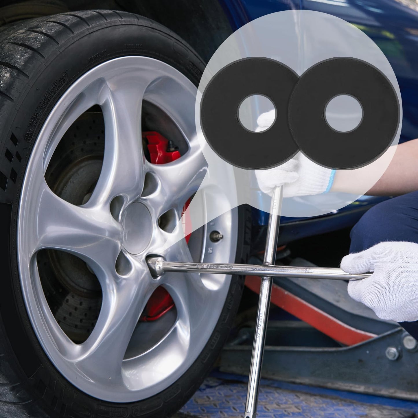 Zefphxs 240 Pcs Rubber Washers Assortment Kit, 12/16/18/20/25/30 mm Black Rubber Gasket, Vibration Absorbing Sealing Washer for Bolts Faucets Screws Garden Hose Shower Head (6 Sizes)