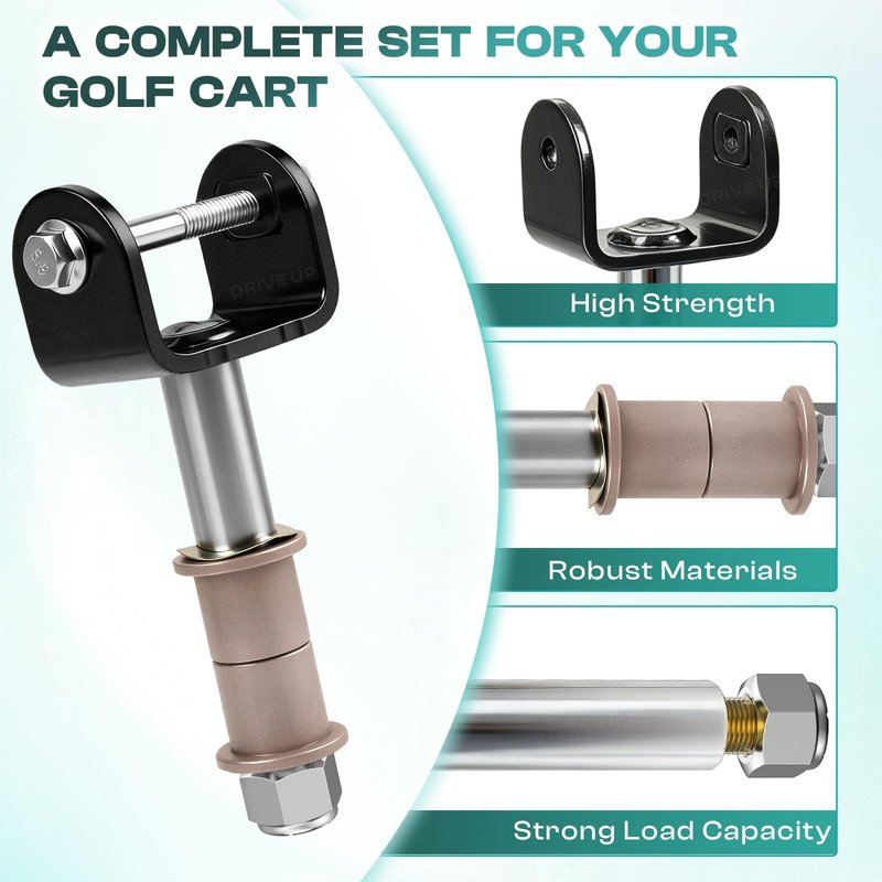 DRIVE UP Club Car DS Bushing Kit, Deluxe Club Car Front and Rear End Repair Bushing Kit for Club Car DS 1993-Up Gas and Electric Models