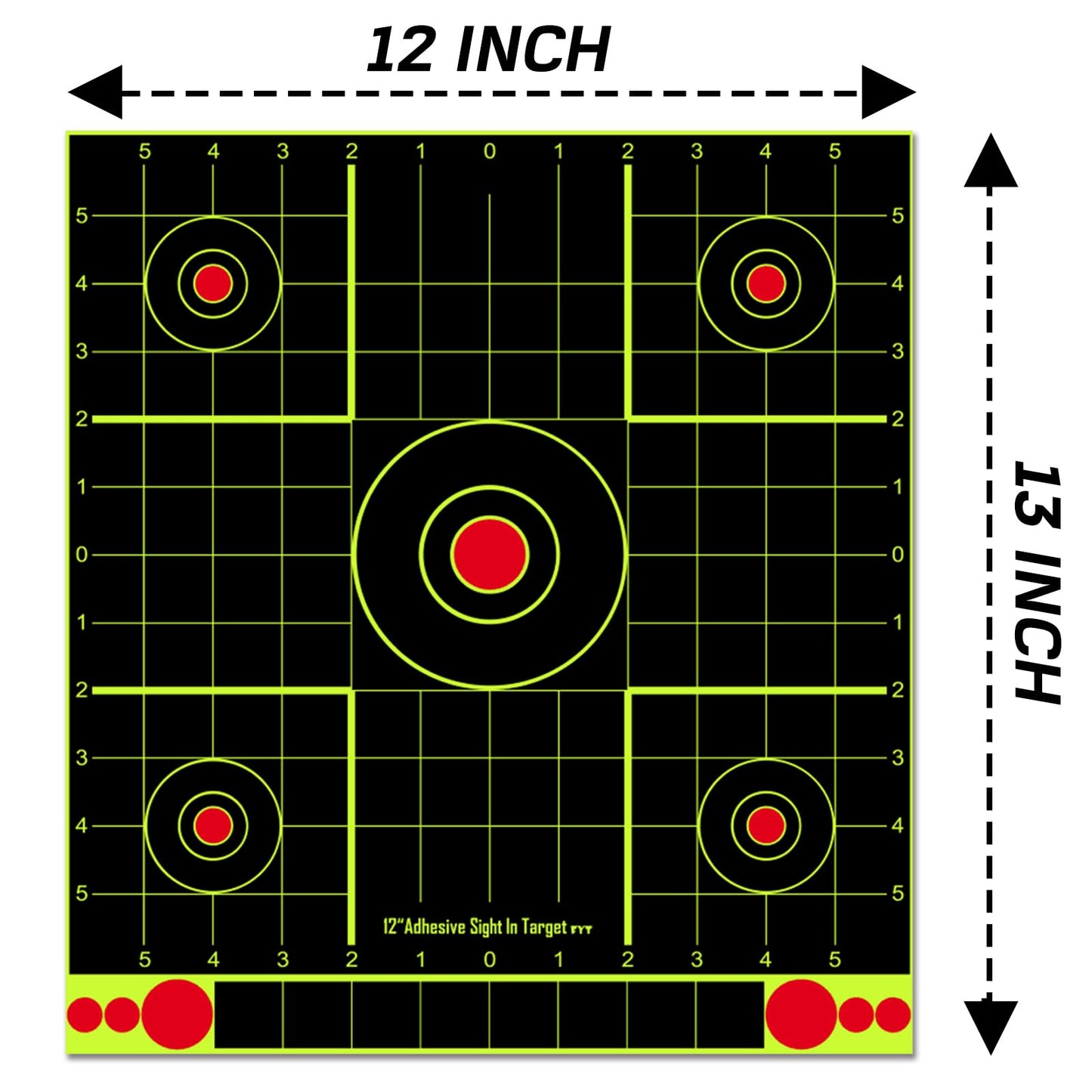ATFLBOX 12x12 inch Splatter Paper Targets and Adhesive Target Papers.Shooting Outdoor and Indoor. Rective Shooting Targets for Air Gun - Rifle - Pistol - Airsoft - Air Rifle (10 Pack)