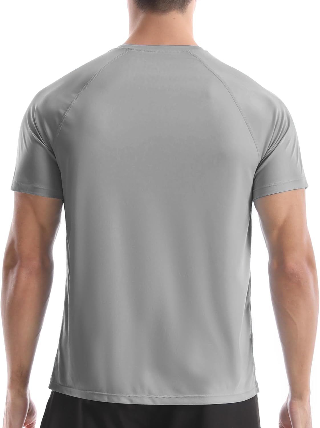 Roadbox Men's Rash Guard - Short Sleeve UPF 50+ UV Protection Swim Shirt | Quick Dry Beach T-Shirt