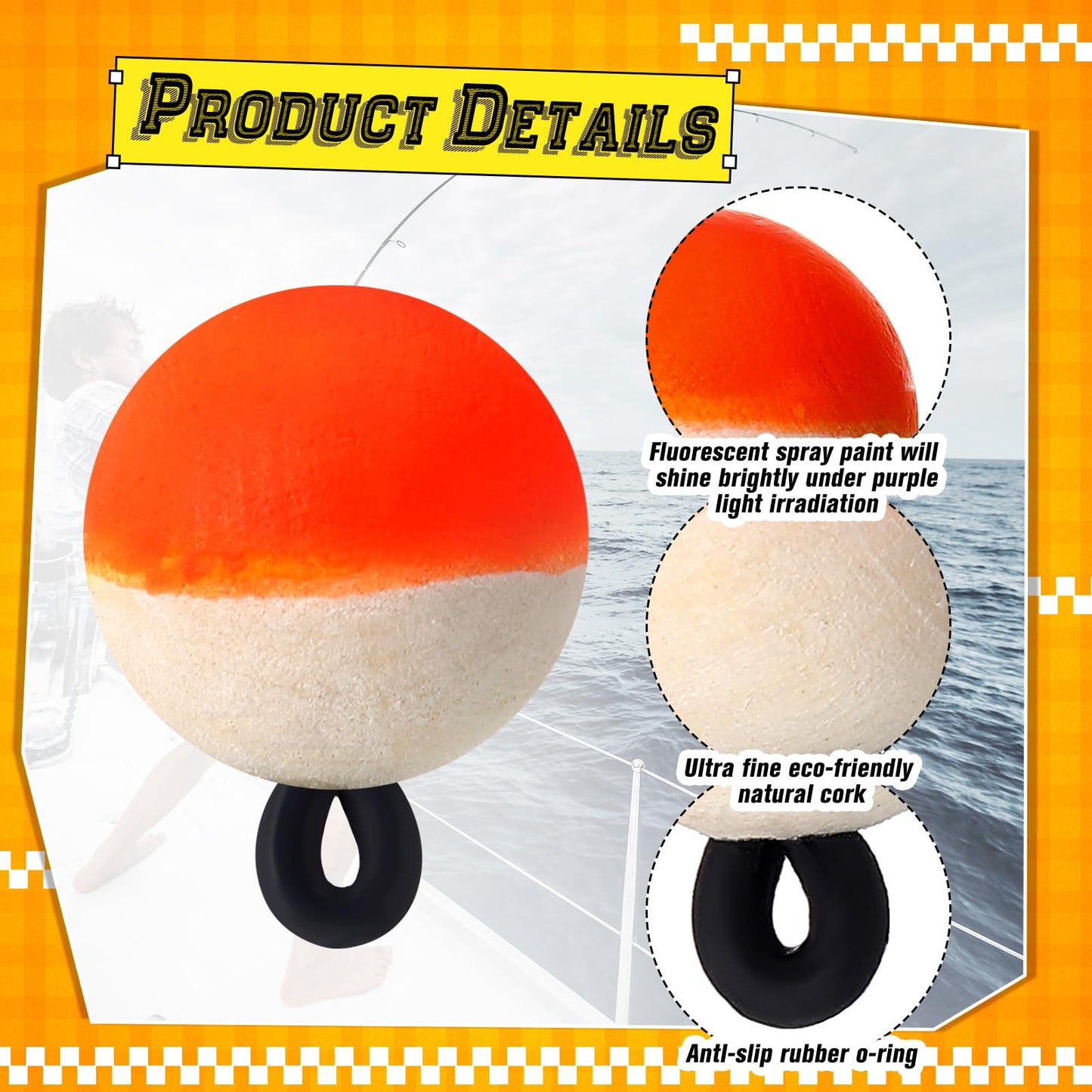 Sonwyoung 9 Pcs Fly Fishing Strike Indicators for Trout Neon Fishing Bobbers Floats(S,Neon)
