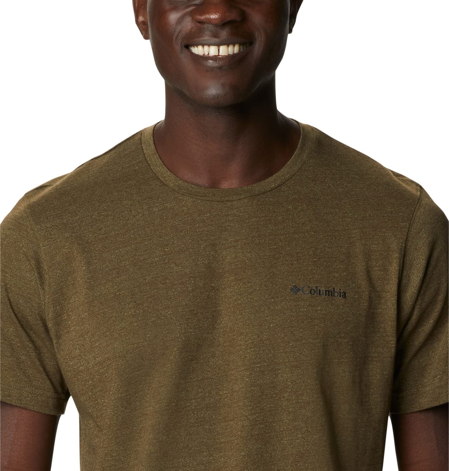 Columbia Men's Thistletown Hills Short Sleeve, Olive Green/Savory, 3X Big