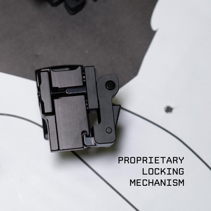 Monstrum Hypergrip Red Dot Riser Mount with QD Quick Release | Compatible with RMR Footprint | 1.6" Center Height