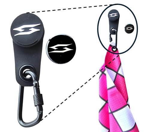 Scale Wear Design CaddyMag Magnetic Golf Towel Clip with Ball Marker – Attach Your Towel to Carts, Clubs, and Bags with Ease and Security