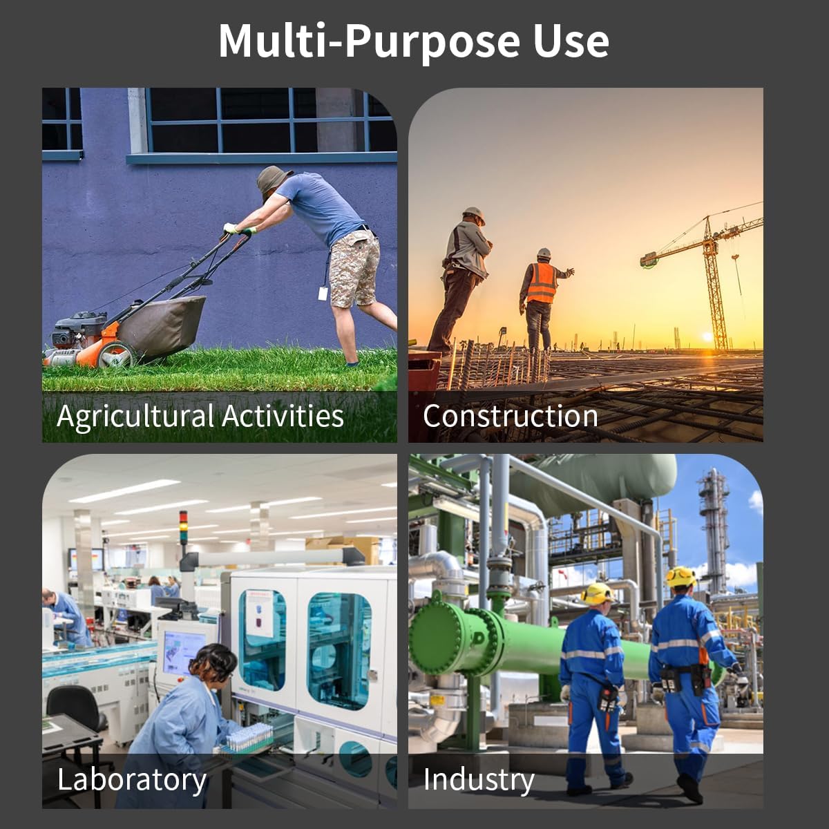 BEASVFE Z87 Polarized Safety Glasses Sunglasses Smoke Grey Lenses,Wrap Around Frame, Unisex Sunglasses for Men and Women (Smoke)