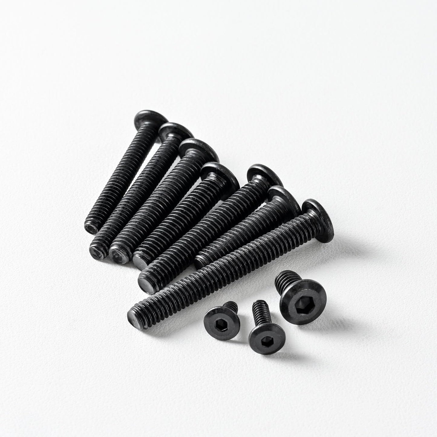 5/16-18 x 2" (10 Pack) Flat Head Hex Socket Cap Screws Bolts, Black Oxide 304 Stainless Steel 18-8, Hex Drive, Bright Finish, Fully Machine Thread