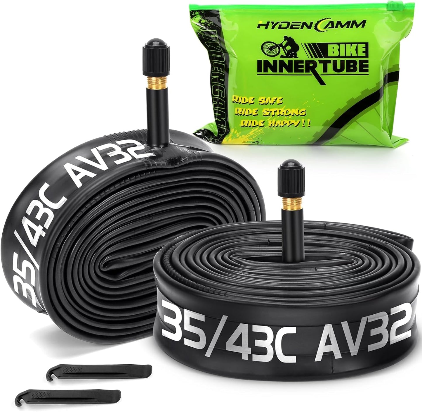 Skiennix 700C Bike Tube - Durable Butyl Inner Tube with 2 Tire Levers | Fits 700x35C-43C Sizes