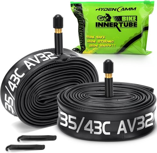 700C Bike Tube by [Brand Name] - Butyl Inner Tube with 2 Tire Levers | Fits 700x35C to 700x43C