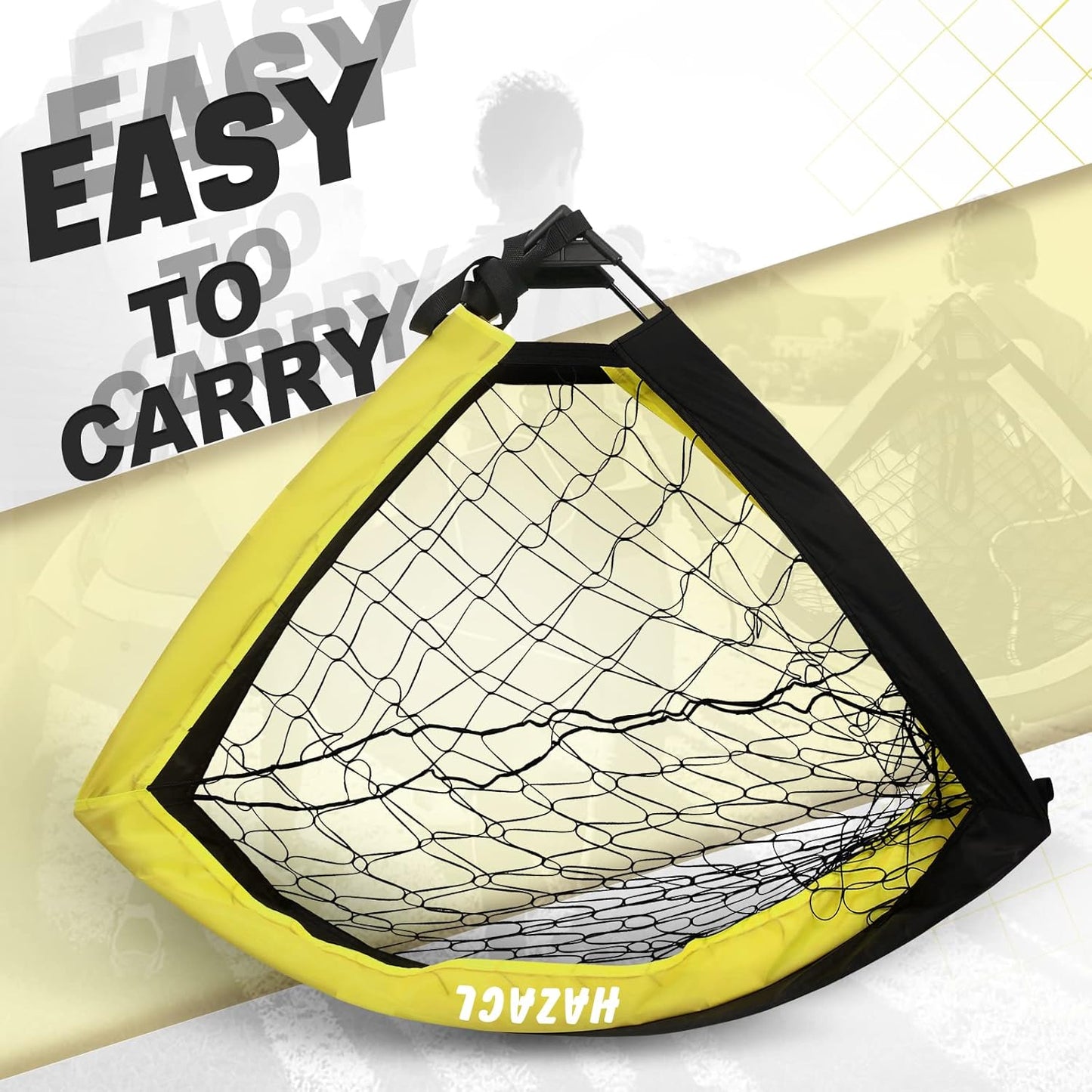 Skiennix Kid Soccer Goals - Portable Pop-Up Soccer Nets for Indoor/Outdoor Use - Large with Carry Bag