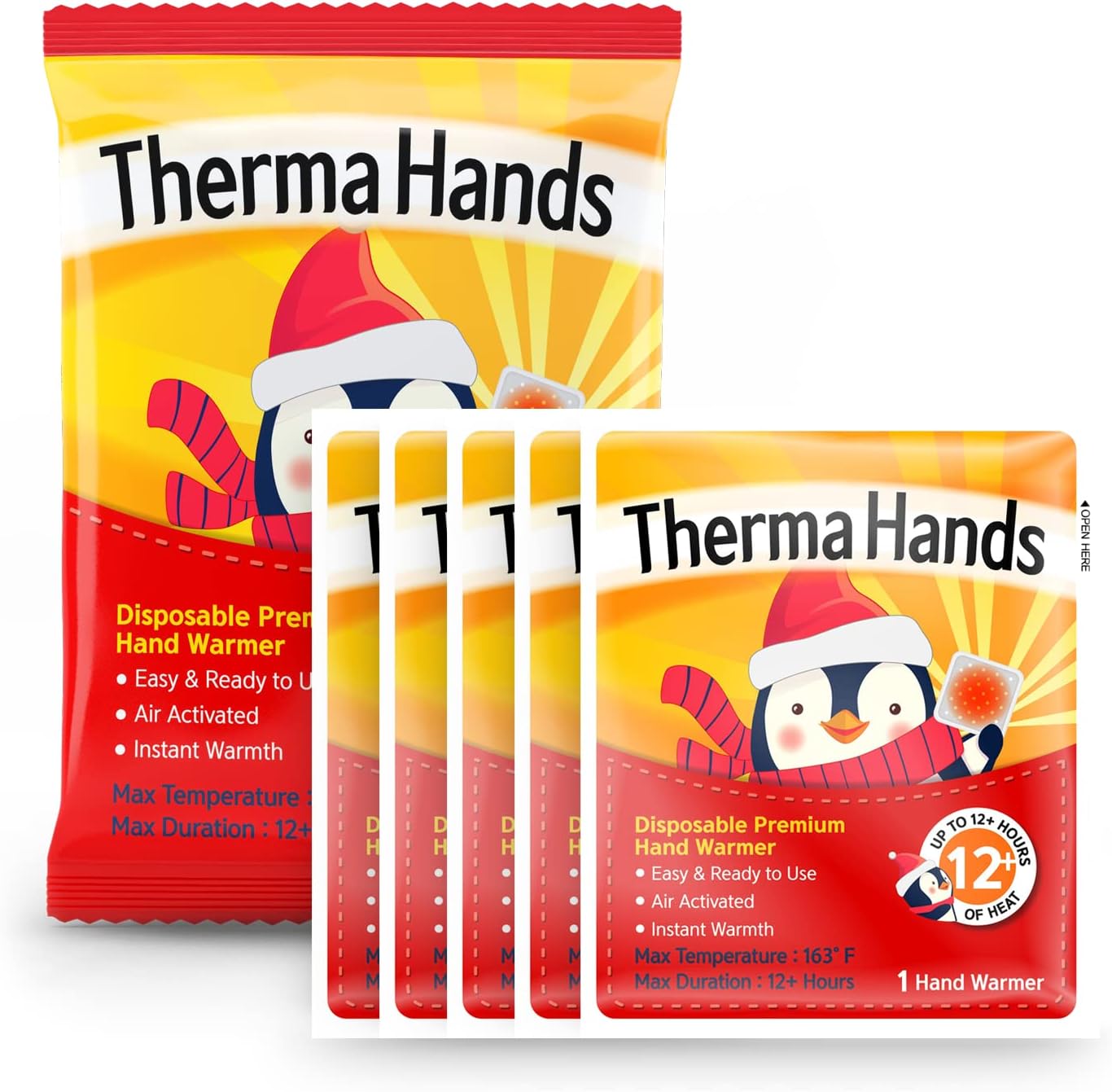 Premium Hand Warmers by [Brand Name] - Air-Activated, Odorless & Long Lasting | 3.5 x 4 Inch, 12+ Hours Heat