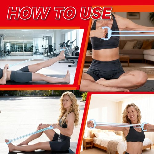 Gear Adjustable Resistance Bands - Comfort Grips for Home Workouts | Unisex Fitness Bands