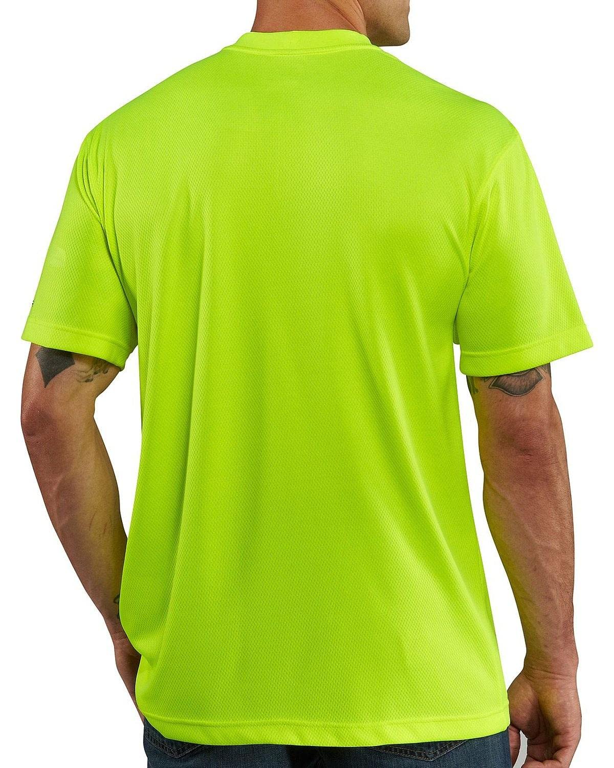 Carhartt Men's Force Relaxed Color Enhanced T-Shirt, Brite Lime, X-Large