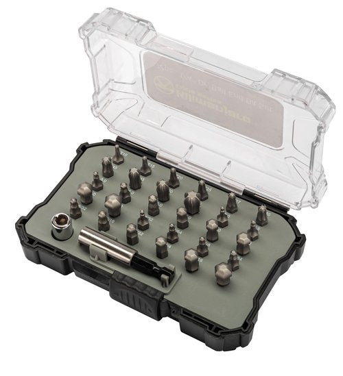 Kilimanjaro 36-Piece 1/4-Inch Drive Ball Head Bit Set – Metric, SAE & Torx Bits with Coupler & Magnetic Bit Holder – Compact Storage Case – 910539ECE