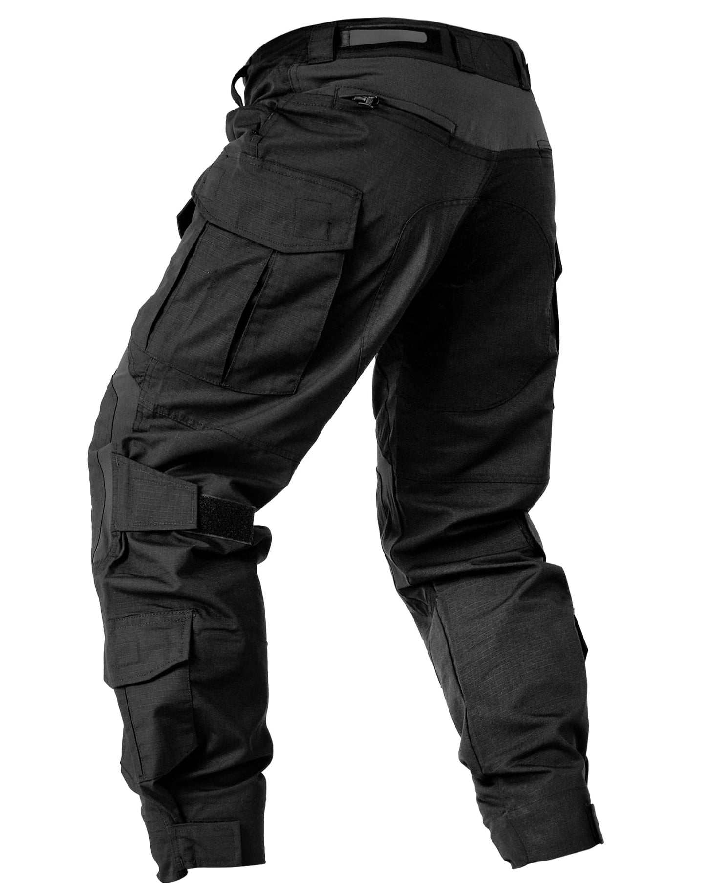 MERJAZ Men's Tactical Pants with Knee Pads Black 36