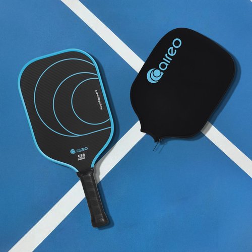 AIREO Harpy Eagle L13 Pickleball Paddle, 3K Carbon Fiber with 13MM Polypropylene Core Pickleball Paddles, Elongated Lightweight USAPA Approved Pickle Ball Paddle