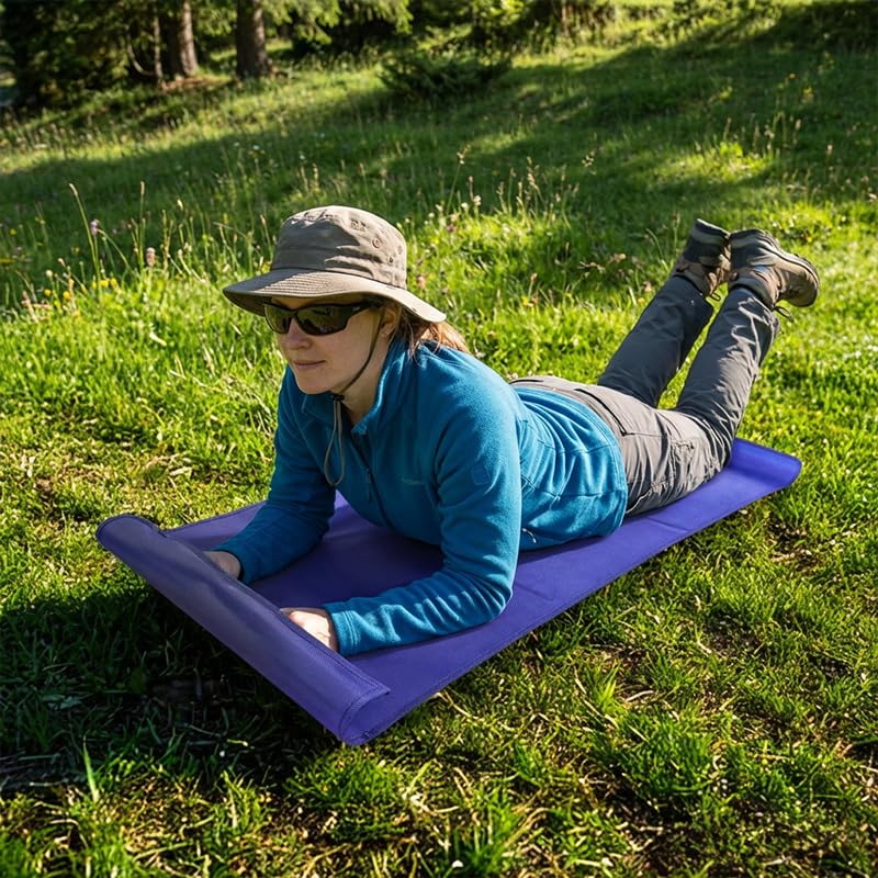 Outdoor Snow Sliding Mat - Lightweight Portable Sled - Purple