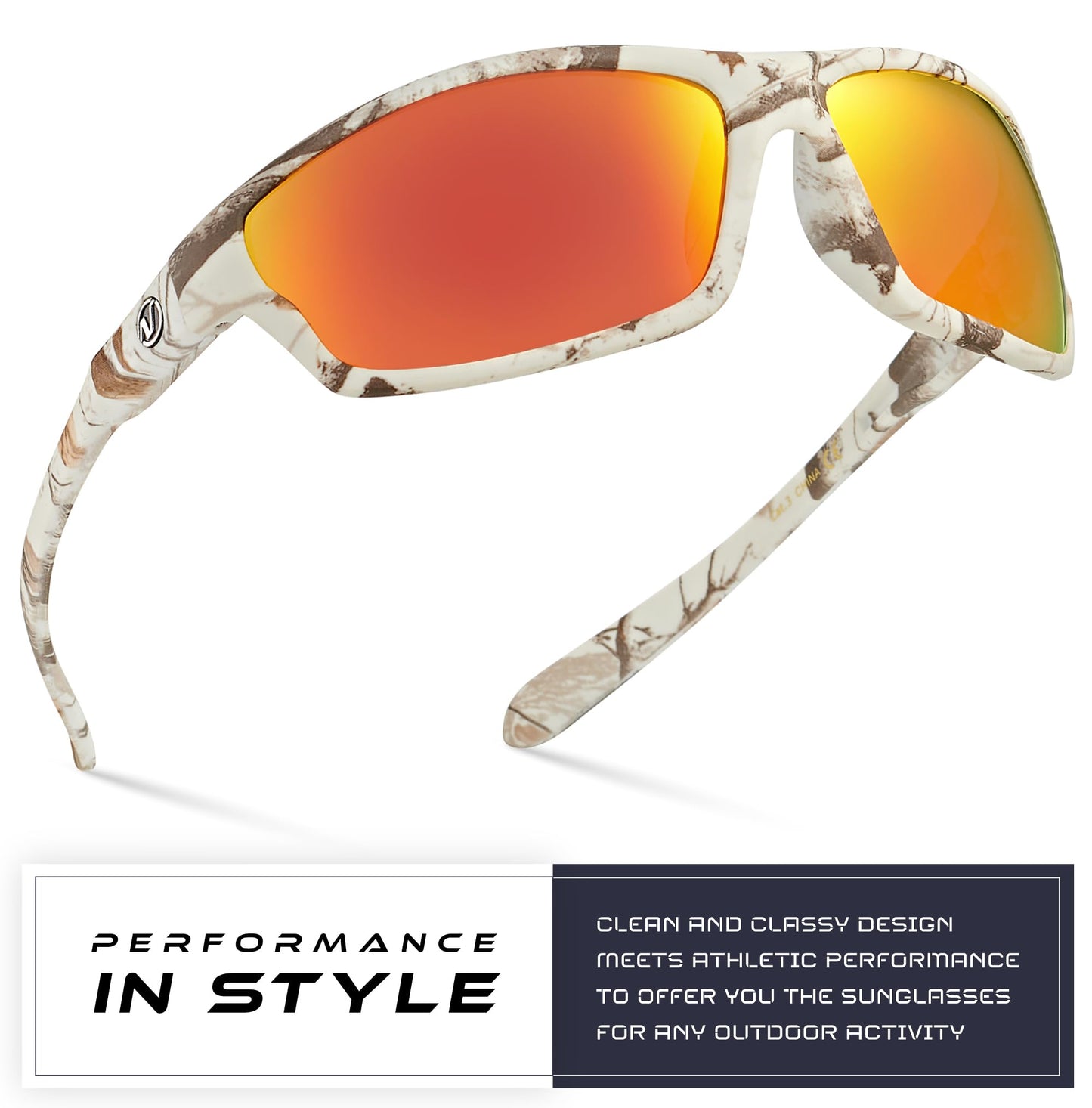 Nitrogen Polarized Wrap Around Sport Sunglasses for Men Women UV400 Driving Fishing Running Sun Glasses
