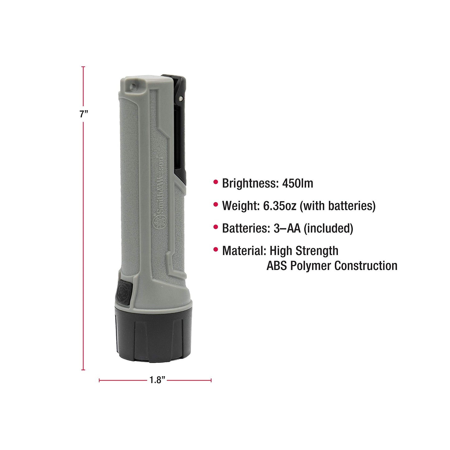 Smith & Wesson unisex adult Pro tactical flashlights, Black, One Size US