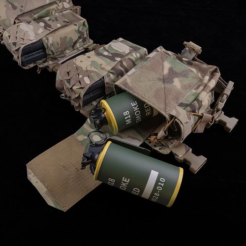Zhongren Dummy Grenade Toy Model Plastic Grenades CS Airsoft Tactical Gear Accessories for Army Fans Cosplay Movie Props Outdoor (M18)