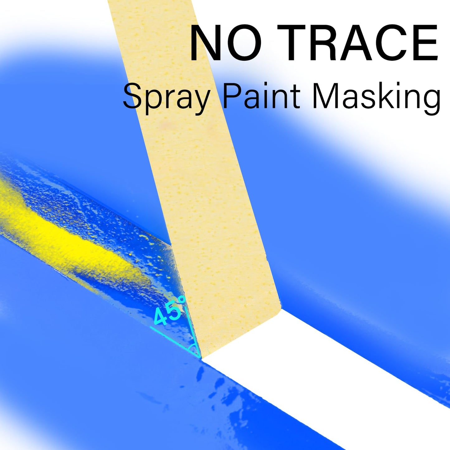 G GEYYANG Yellow Painters Tape, Automotive Masking Tape - Yellow Masking Tape for Walls Painting, DIY Crafting, Labeling, Art, Car - 1 Inch x 55 Yards x 5 Rolls