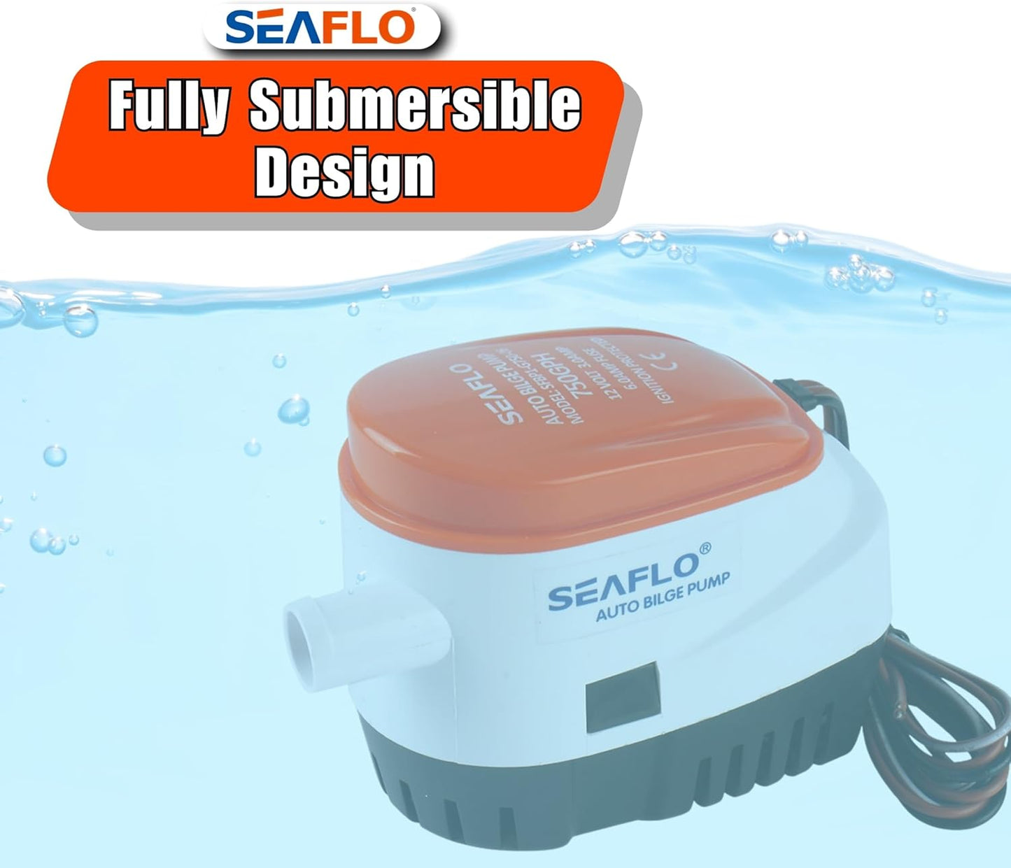 SEAFLO 12V Automatic Bilge Pump - 750 GPH High-Performance Water Removal Solution