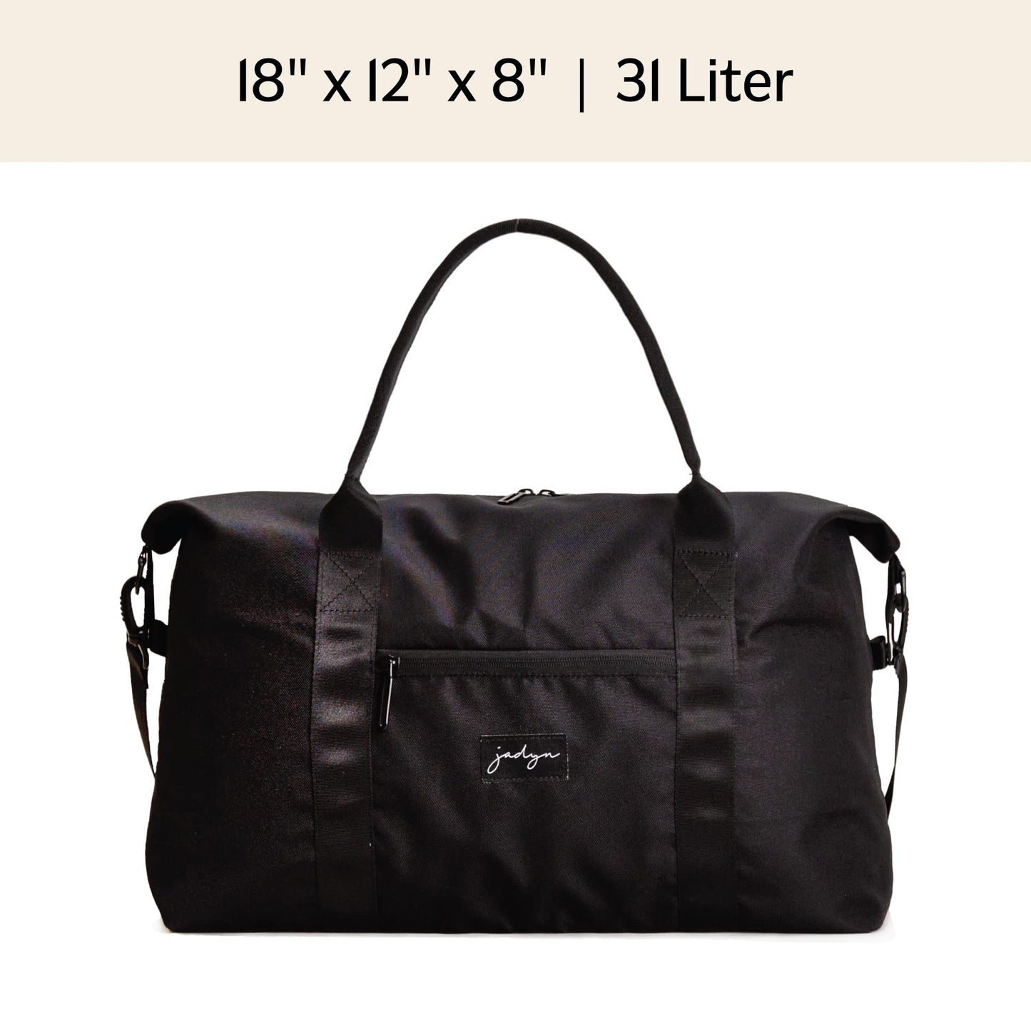 Jadyn Lola Travel Bag, Weekender/Overnight Duffel, Gym Tote Bag for Women, Men