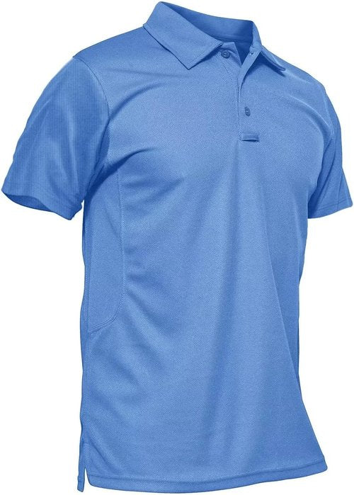MAGCOMSEN Men's Quick-Dry Polo Shirt - Performance Tactical Short Sleeve Golf Jersey